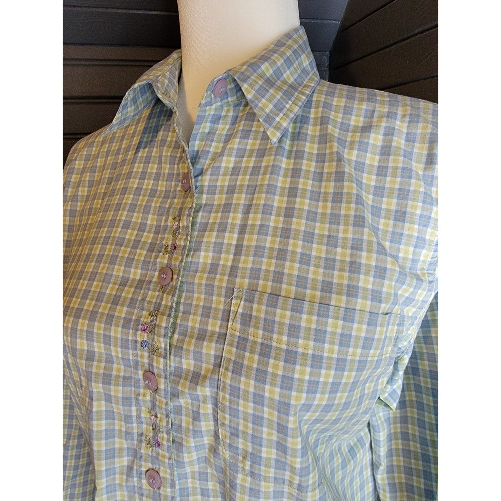 VTG Cottagecore 100% Cotton Button Up - Small